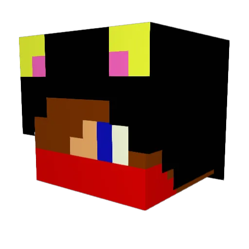 matecraft Minecraft avatar head, 3D render