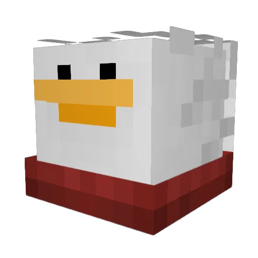 matell Minecraft avatar head, 3D render