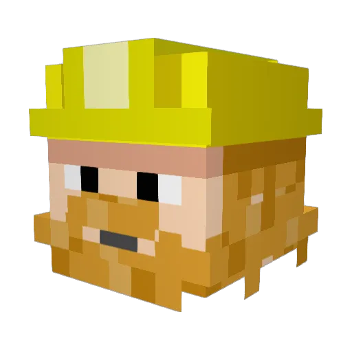 matem11 Minecraft avatar head, 3D render