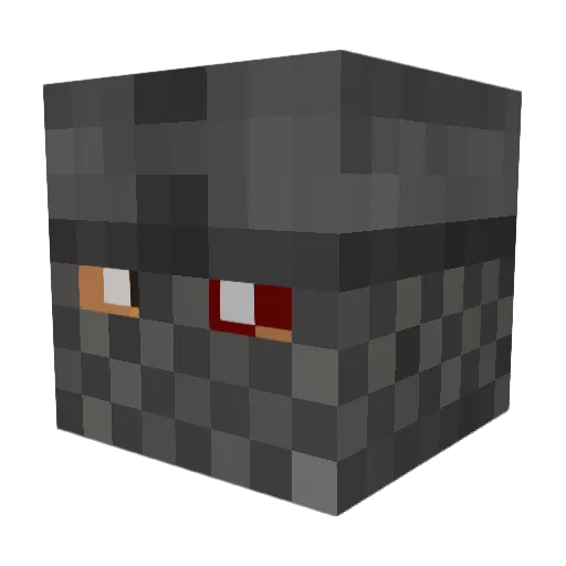 mateochaman Minecraft avatar head, 3D render