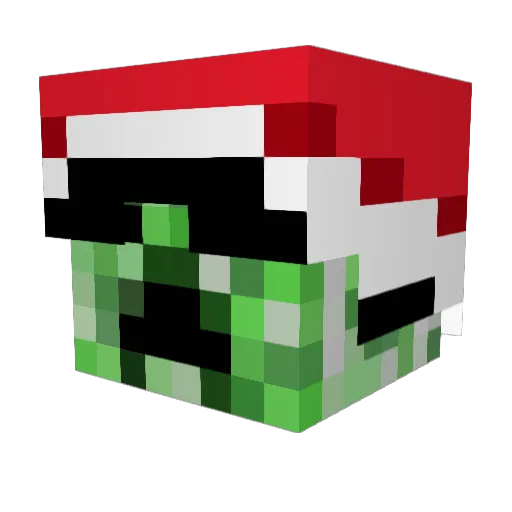 mateomg Minecraft avatar head, 3D render