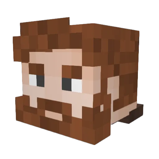 mateopablo03 Minecraft avatar head, 3D render