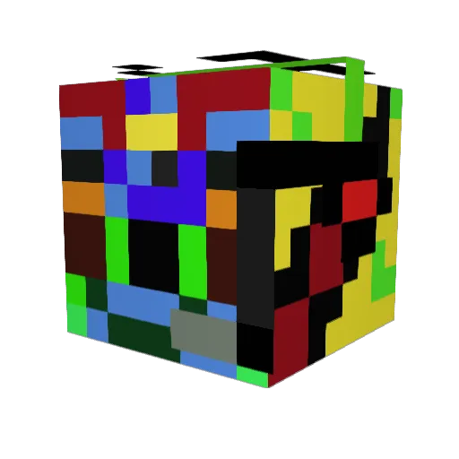 mater434 Minecraft avatar head, 3D render