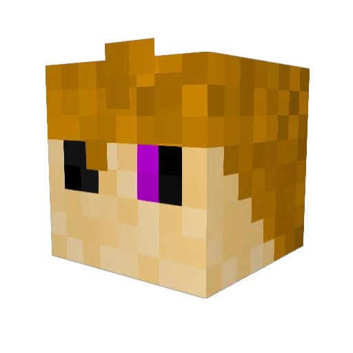 mates139 Minecraft avatar head, 3D render