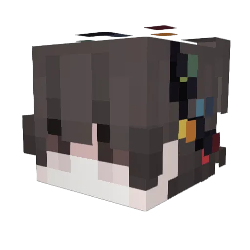 matesaldivar Minecraft avatar head, 3D render