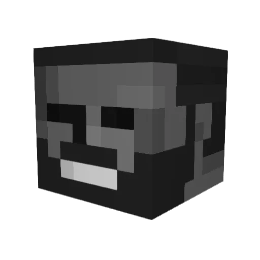mateslash02 Minecraft avatar head, 3D render