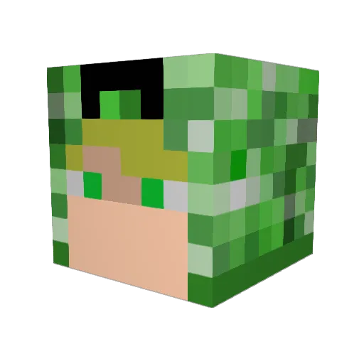 matesoscz Minecraft avatar head, 3D render