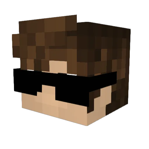 mateus13g Minecraft avatar head, 3D render