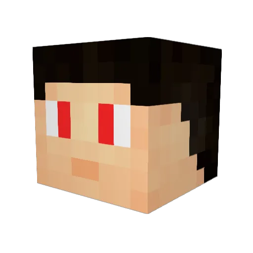 mateus44 Minecraft avatar head, 3D render