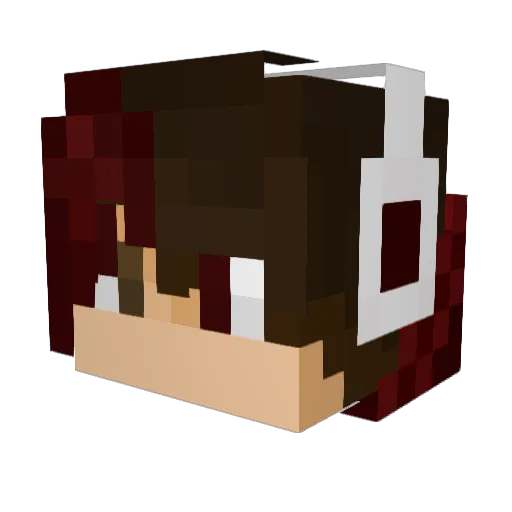 mateusho Minecraft avatar head, 3D render