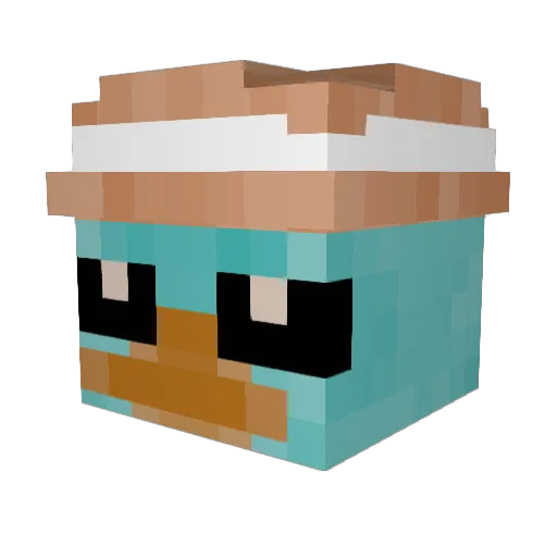 mateuszek2007 Minecraft avatar head, 3D render