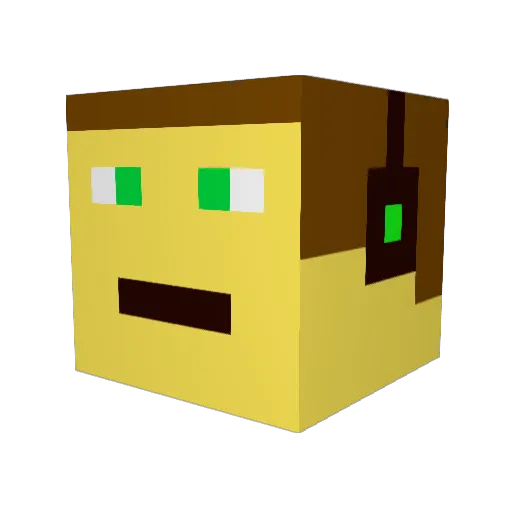 mateuszzielony10 Minecraft avatar head, 3D render