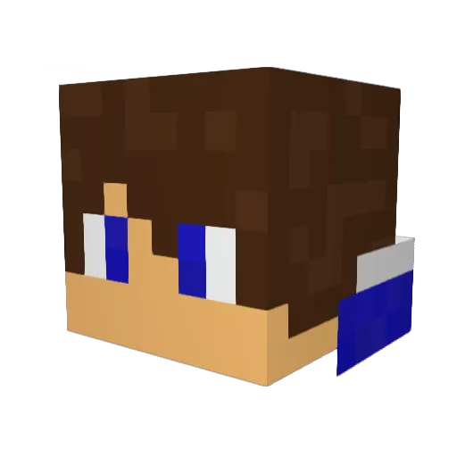 math0608 Minecraft avatar head, 3D render