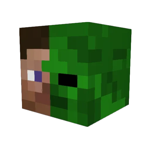 math2413 Minecraft avatar head, 3D render