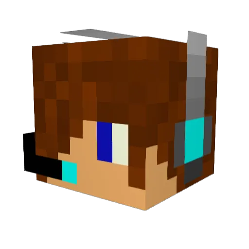 math551b Minecraft avatar head, 3D render