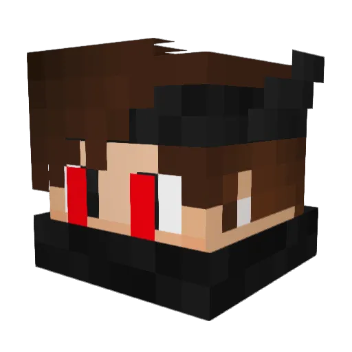 math_76 Minecraft avatar head, 3D render