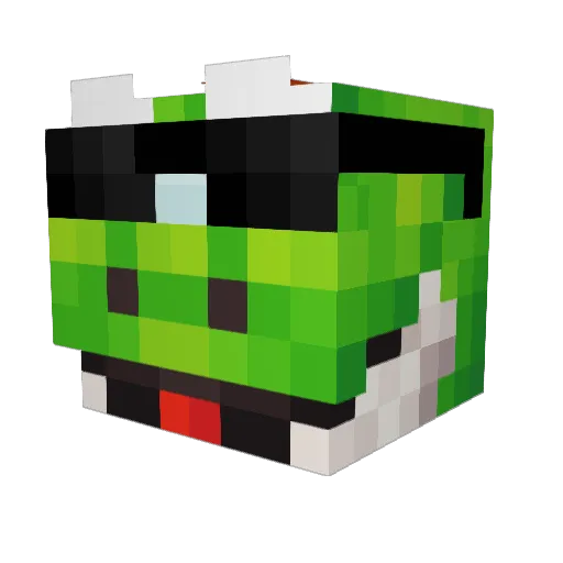 math_br0220 Minecraft avatar head, 3D render