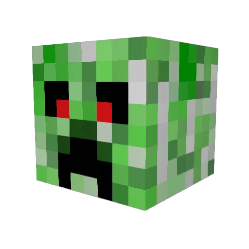 math_club Minecraft avatar head, 3D render