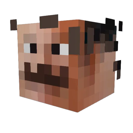 mathdn31 Minecraft avatar head, 3D render