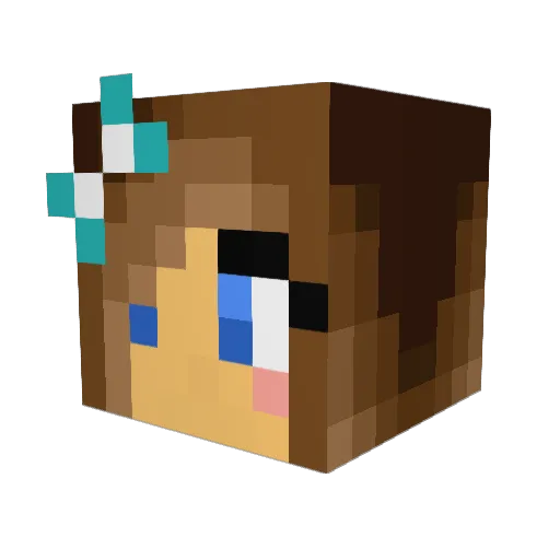 matheemma Minecraft avatar head, 3D render