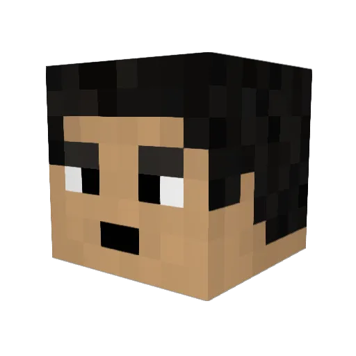 matheus1899 Minecraft avatar head, 3D render