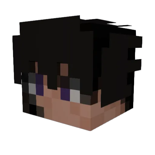 matheusalvescc Minecraft avatar head, 3D render