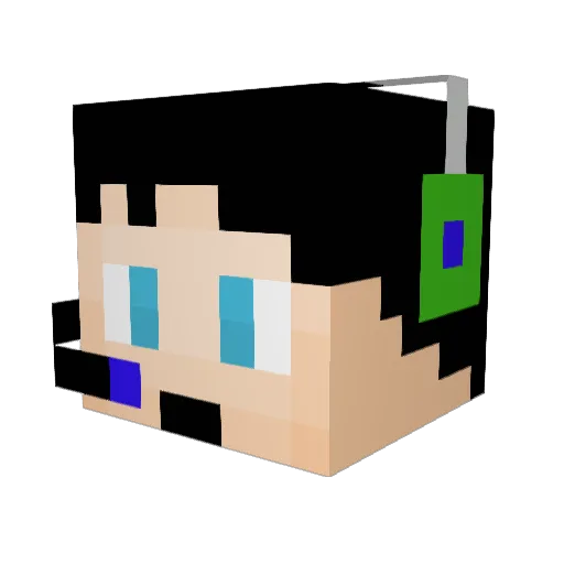 mathiasb204 Minecraft avatar head, 3D render