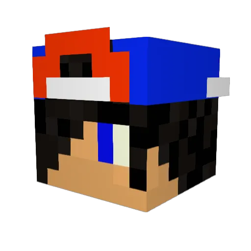 mathiasjohnsen Minecraft avatar head, 3D render
