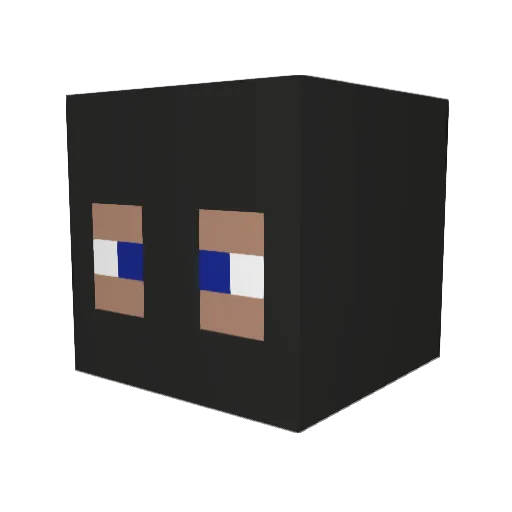 mathiasrosin Minecraft avatar head, 3D render