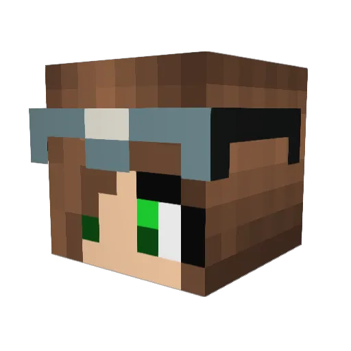 mathilde262 Minecraft avatar head, 3D render