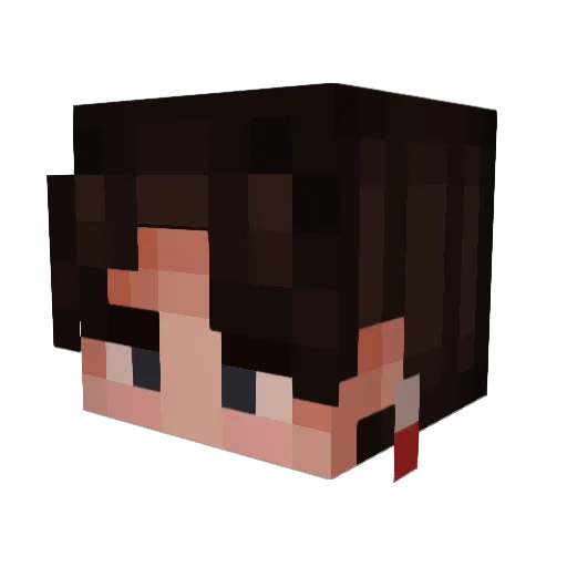 mathildecharlie Minecraft avatar head, 3D render
