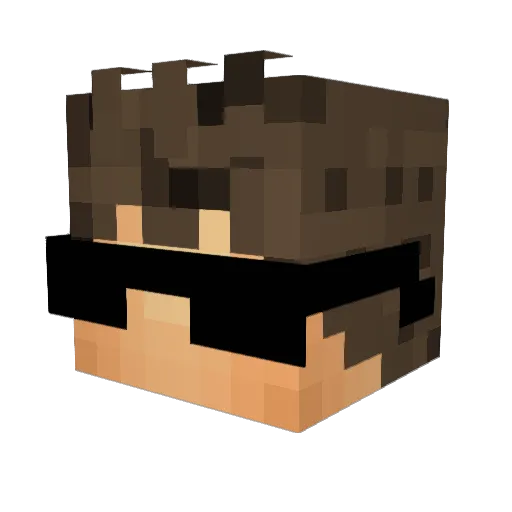 mathis136 Minecraft avatar head, 3D render