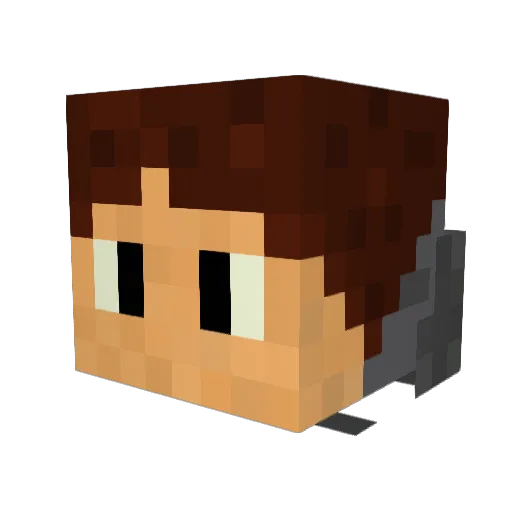mathisb2001 Minecraft avatar head, 3D render