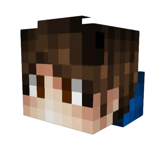 mathismerida Minecraft avatar head, 3D render