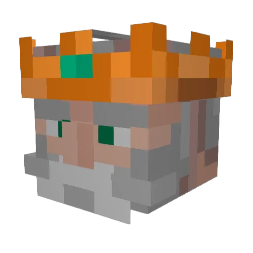 mathisojean Minecraft avatar head, 3D render