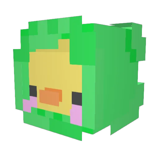 mathlemore Minecraft avatar head, 3D render