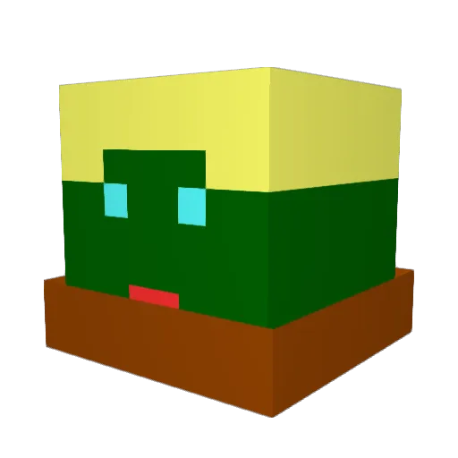 mathmatic333 Minecraft avatar head, 3D render