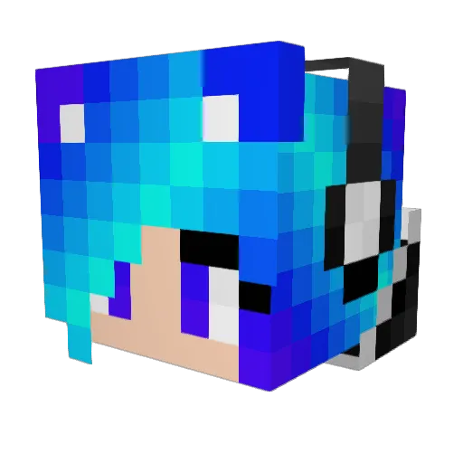 mathom7 Minecraft avatar head, 3D render