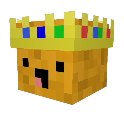 mathpatat Minecraft avatar head, 3D render