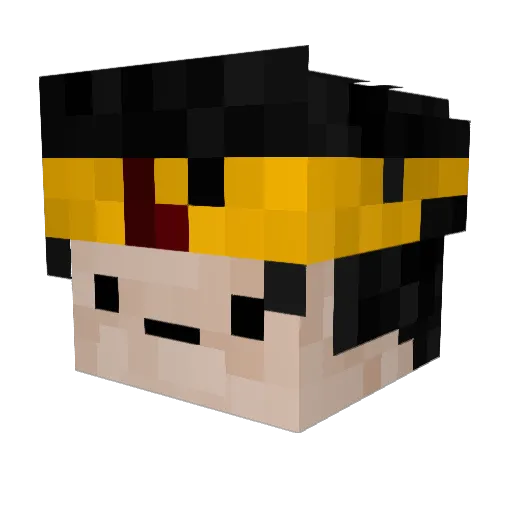 mathsomgames Minecraft avatar head, 3D render