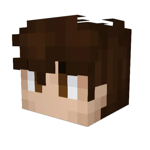 mathtyg Minecraft avatar head, 3D render