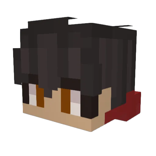 mathus03300 Minecraft avatar head, 3D render