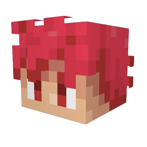 mathx360 Minecraft avatar head, 3D render