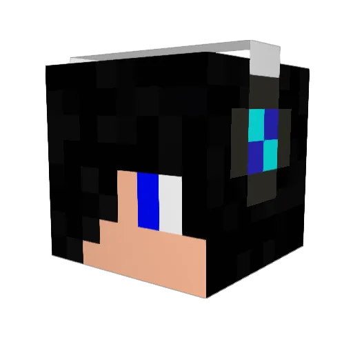 mathx68 Minecraft avatar head, 3D render