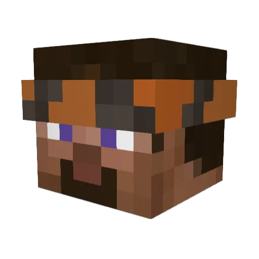mati_tcz Minecraft avatar head, 3D render