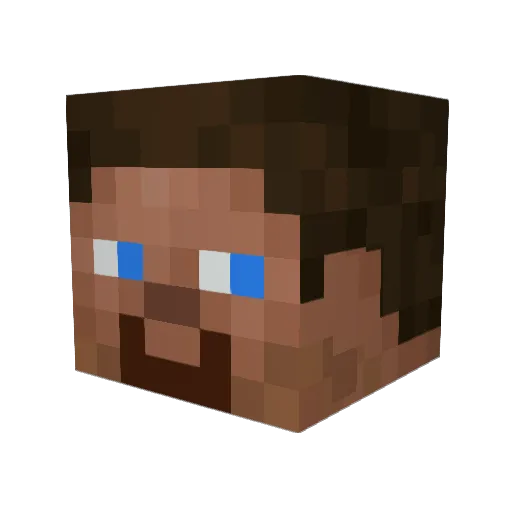 matidogi Minecraft avatar head, 3D render