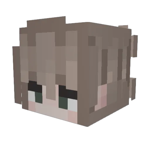 matidziuby Minecraft avatar head, 3D render