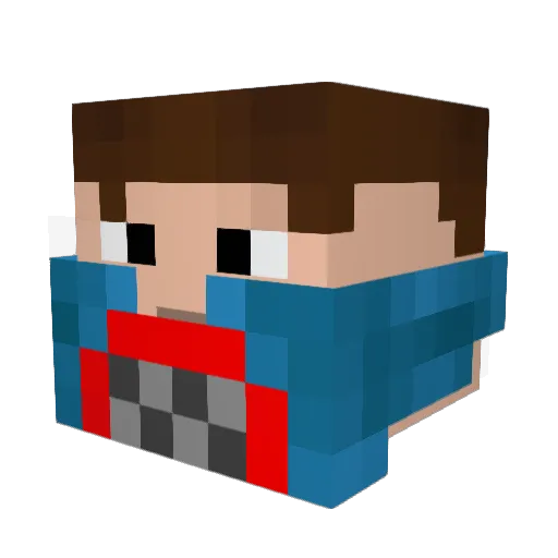 matikoo1 Minecraft avatar head, 3D render