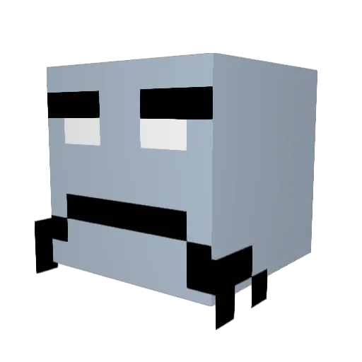 matildacool Minecraft avatar head, 3D render