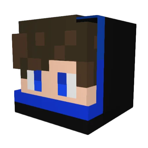 matimoooo Minecraft avatar head, 3D render